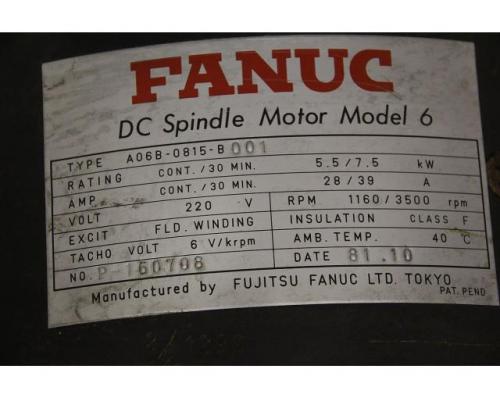 DC Servomotor 5,5/7,5 kW 1160/3500 U/min von FANUC – A06B-0815-B001 - Bild 6