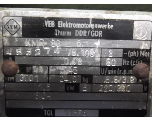 Elektromotor 1,5 kW 945 U/min von VEM – KMR90L6 - Bild 4