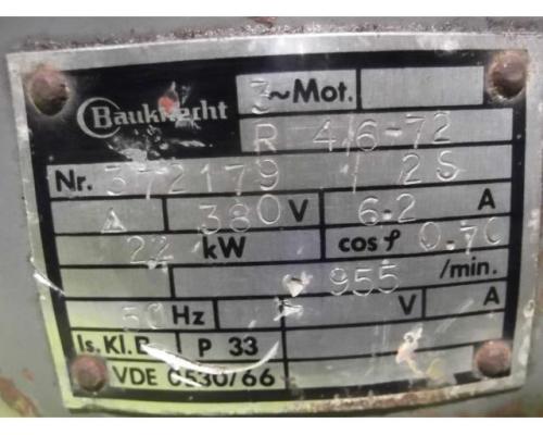 Elektromotor 2,2 kW 955 U/min von Bauknecht – R4,6-72 - Bild 4