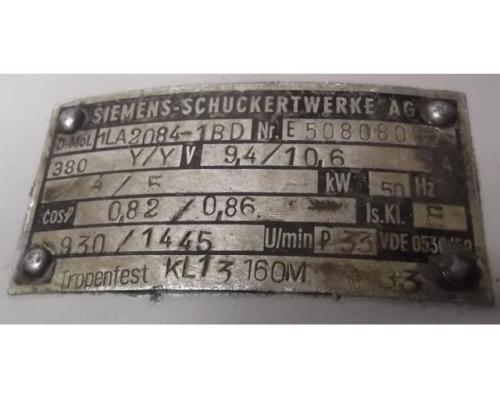 Elektromotor 4/5 kW 930/1445 U/min von Siemens – KL13160M / KLA2084-1BD - Bild 4