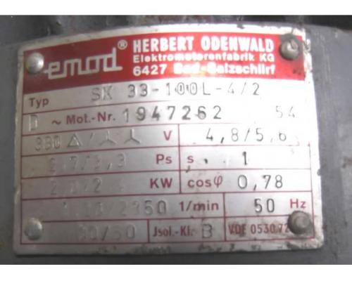 Elektromotor 2,7/3,3 kW 1420/2850 U/min von Emod – SK33-100L-4/2 - Bild 4