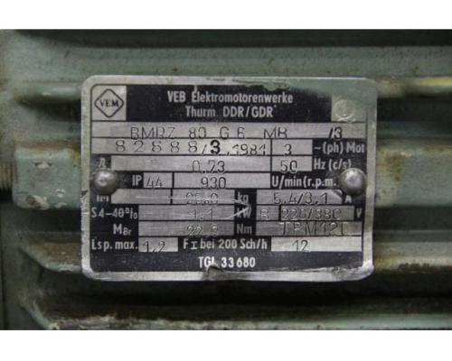 Elektromotor 1,1 kW 930 U/min von VEM – BMRZ80G6MB/3 - Bild 4