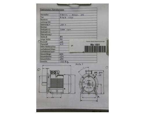 AC Servomotor von FANUC – A06B-0315 - Bild 6