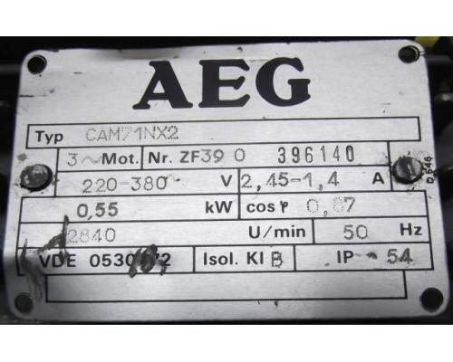 Elektromotor 0,55 kW 2840 U/min von AEG – CAM71NX2 - Bild 4