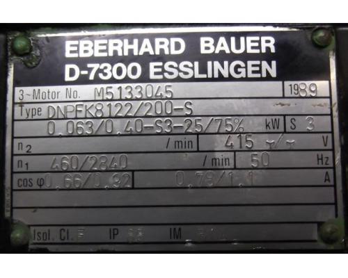 Elektromotor 0,063/0,4 kW 460/2840 U/min 415 V von Bauer – DNPFK8122/200-S - Bild 5