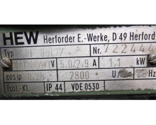 Elektromotor 1,1 kW 2800 U/min von HEW – RF 80L/2 - Bild 4