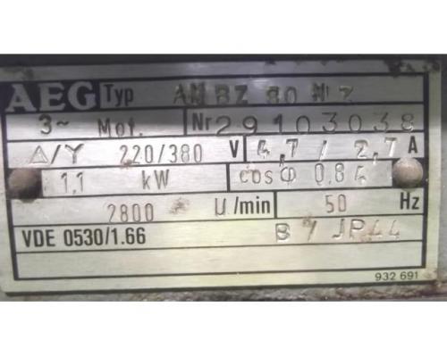 Elektromotor 1,1 kW 2800 U/min von AEG – AMBZ 80 N Z - Bild 4