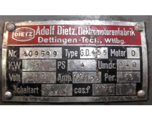 Elektromotor 3 kW 940 U/min von DIETZ – G.D. 455 D - Bild 4