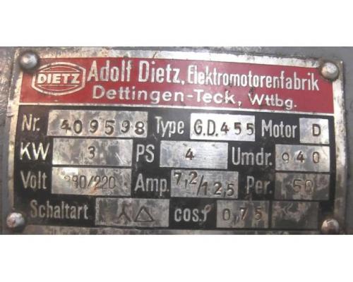 Elektromotor 3 kW 940 U/min von DIETZ – G.D.455 - Bild 4