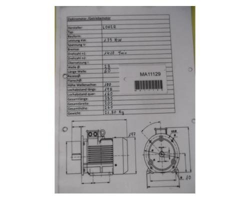 Elektromotor 1,35 kW 1410 U/min von Loher – ENCV-100LB-04A - Bild 11