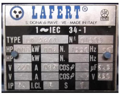 Getriebemotor 0,06 kW 138 U/min von Lafert – LM56/4 - Bild 4