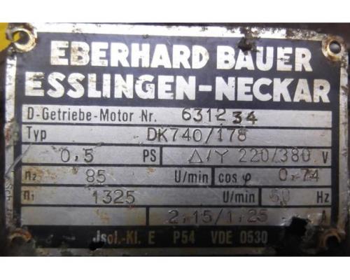 Getriebemotor 0,37 kW 85 U/min von BAUER – DK740/178 - Bild 4