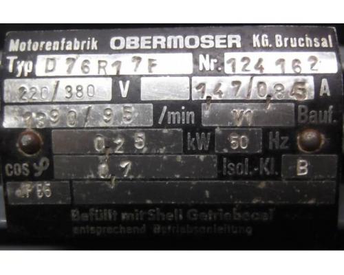 Getriebemotor 0,25 kW 95 U/min von Obermoser – D76R17F - Bild 4