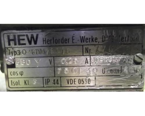 Aufwickelmotor TA = 0,06 KPM 30 U/min von HEW – GO-RDM71L/8 - Bild 4