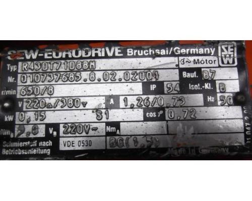 Getriebemotor 0,15 kW 8 U/min von SEW Eurodrive – R43DT71D8BM - Bild 4