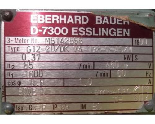 Getriebemotor 0,37 kW 85 U/min von BAUER – G12-20/DK74-178-W-AS/M - Bild 4