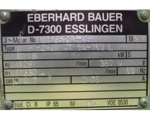 Getriebemotor 0,18 kW 128 U/min von Bauer – G062-20/DK64-163L - Bild 4