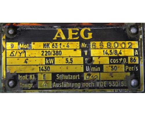 Elektromotor 5,5 kW 1430 U/min von AEG – NK63f-4 - Bild 4