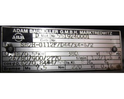 Getriebemotor 0,18/0,55 kW 26/80 U/min von ABM – SB2H-G112F/D44/x4-6/2 - Bild 4