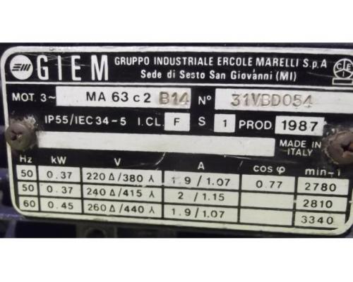 regelbarer Getriebemotor 0,37 kW 60-308 U/min von MOTOVARIO – MRV05FI - Bild 5