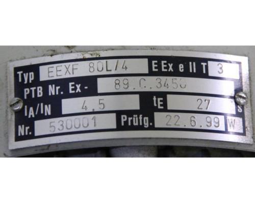 Elektromotor 0,75 kW 1380 U/min von HEW – EEXF80L/4 - Bild 4