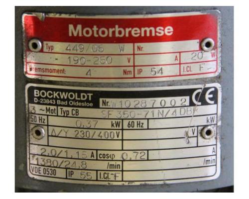 Getriebemotor 0,37 kW 24,8 U/min von Bockwoldt – CBSF350-71N/4DBR - Bild 5