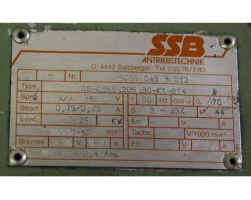 Getriebemotor 0,25 kW 91/380U/min von SSB – DS-0365.206.30-K-B14 - Bild 6