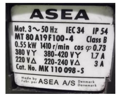 Getriebemotor 0,55 kW 24 U/min von Asea – MT80A19F100-4 - Bild 5