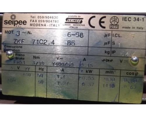 Getriebemotor 0,37/0,55 kW 282/566 U/min von Seipee – ZKF71C2.4 - Bild 5