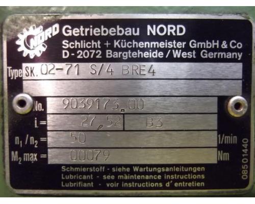 Getriebemotor 0,25 kW 50 U/min von Nord – 71S/4.BRE4 - Bild 4