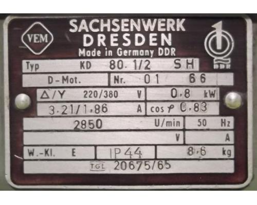 Elektromotor 0,8 kW 2850 U/min von VEM – KD80.1/2SH - Bild 4