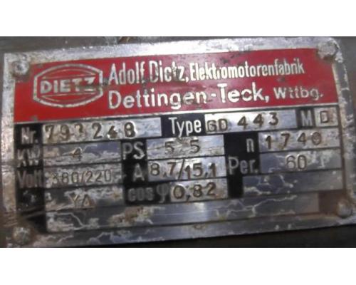 Elektromotor 4 kW 1740 U/min von Dietz – GD443 - Bild 4