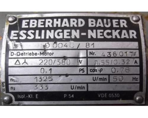 Getriebemotor 0,1 kW 333 U/min von Bauer – D0040/81 - Bild 4