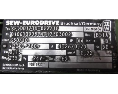 Getriebemotor 0,15 kW 10 U/min von SEW EURODRIVE – SF30DT71D-88A/TF - Bild 4