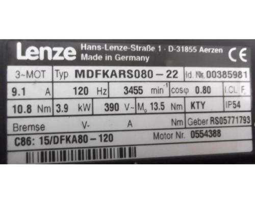 Servomotor 3,9 kW 70 U/min von Lenze – MDFKARS080-22 - Bild 5