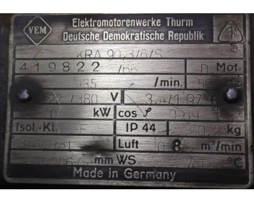 Elektromotor 0,6 kW 935 U/min von VEM – KRA90,3/6/S - Bild 4