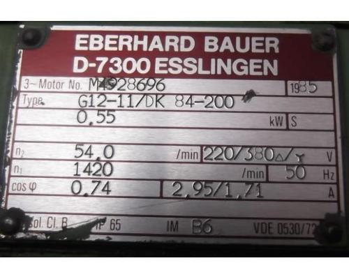 Getriebemotor 0,55 kW 54 U/min von BAUER – G12-11/DK84-200 - Bild 4