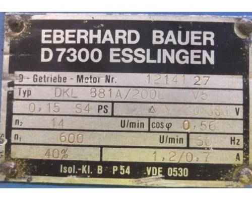 Getriebemotor 0,11 kW 14 U/min von BAUER – DKL881A/200L - Bild 4