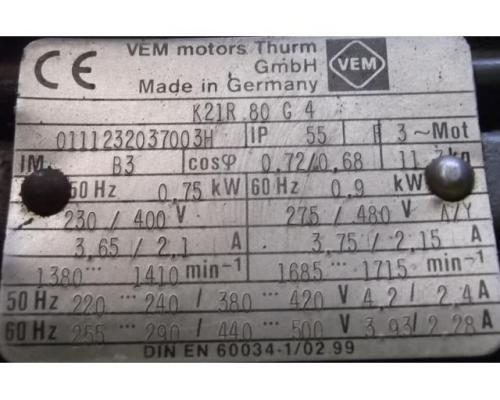 Getriebemotor 0,75 kW 32 U/min von VEM – K21R80G4 - Bild 4