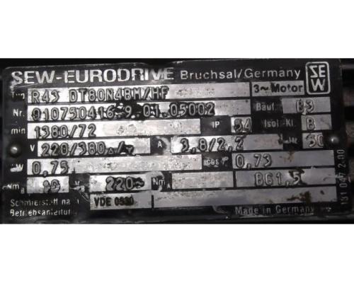 Getriebemotor 0,75 kW 72 U/min von SEW EURODRIVE – R43DT80N4BM/HF - Bild 4