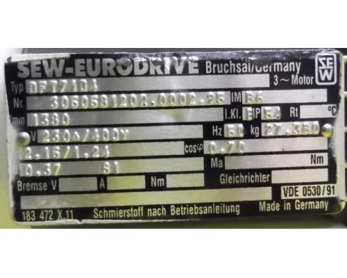 regelbarer Getriebemotor 0,37 kW 27-137 U/min von SEW Eurodrive – DFT71D4 - Bild 5