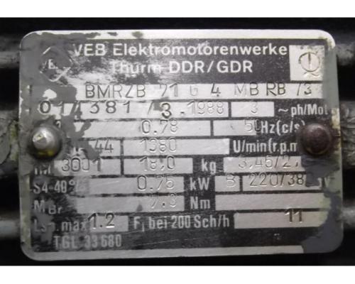 Getriebemotor 0,75 kW 40 U/min von VEB – BMRZB71G4MBRB - Bild 4