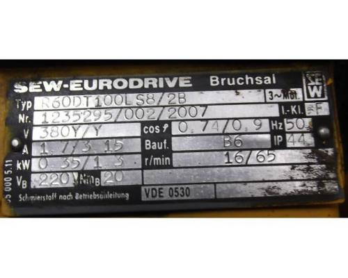 Getriebemotor 0,35/1,3 kW 16/65 U/min von SEW EURODRIVE – R60DT100LS8/2B - Bild 4