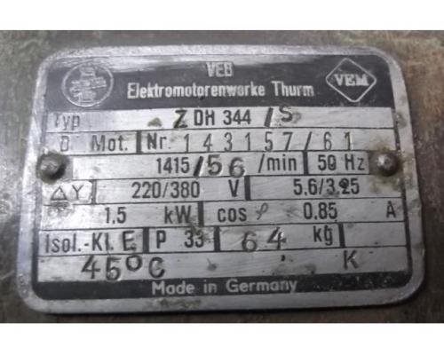 Getriebemotor 1,5 kW 56 U/min von VEM – ZDH344/S - Bild 4