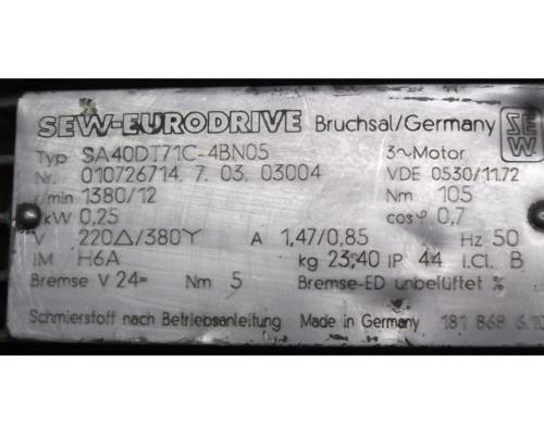 Getriebemotor 0,25 kW 12 U/min von SEW Eurodrive – SA40DT71C-4BN05 - Bild 4