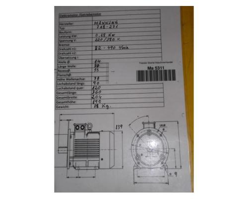 regelbarer Getriebemotor 0,18 kW 82-490 U/min von Lenze – 11.512.03.00.0 - Bild 8