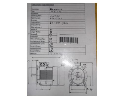 regelbarer Getriebemotor 0,18 kW 82-490 U/min von Lenze – 11.512.03.00.0 - Bild 14