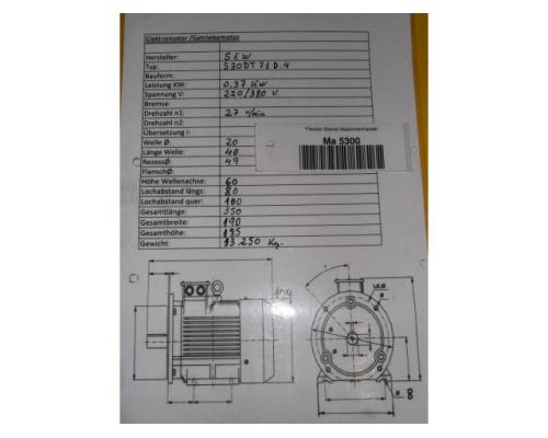 Getriebemotor 0,37 kW 27 U/min von SEW EURODRIVE – S30DT71D-4 - Bild 7