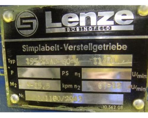 regelbarer Getriebemotor 0,75 kW 12-67 U/min von Lenze – 155-ZNA0-80-4 - Bild 6