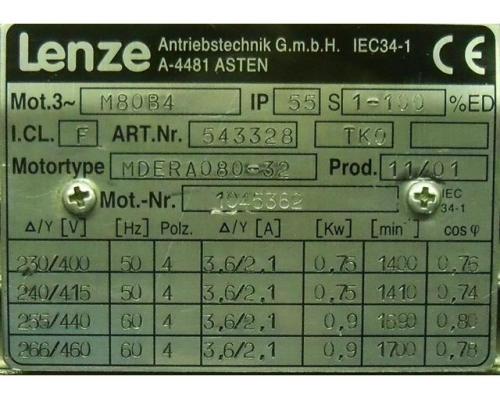 Getriebemotor 0,75 kW 284 U/min von Lenze – MDERA080-32 - Bild 9